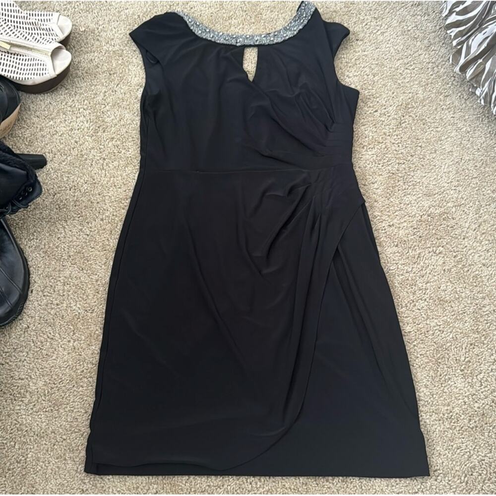 Black Ruched Sleeveless Mini Dress
